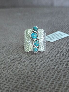 Shivam Blue🩵 Copper Turquoise Statement Ring💍 - NWT